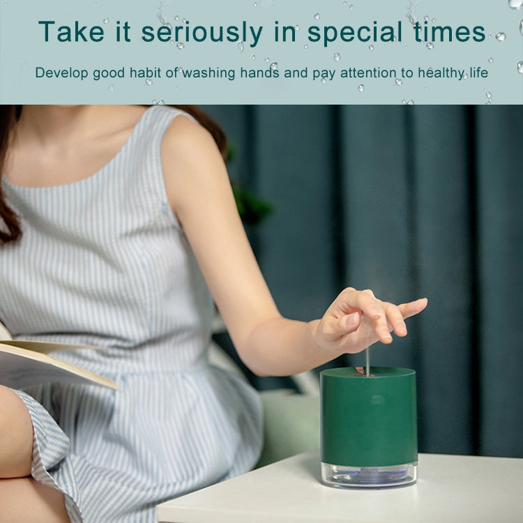 USB Smart Induction Ultrasonic Spray Humidifier with LED Indicator (White)