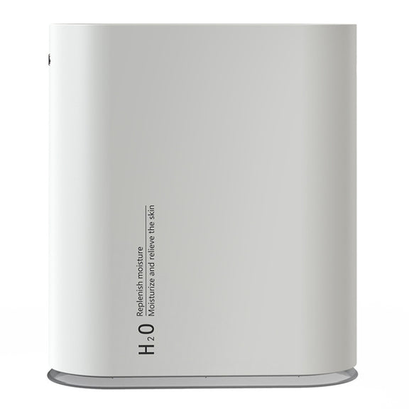 Y10 Runway Dual Jet Humidifier Colorful Marquee Night Light 1L Air Purifier for Home Office(White)