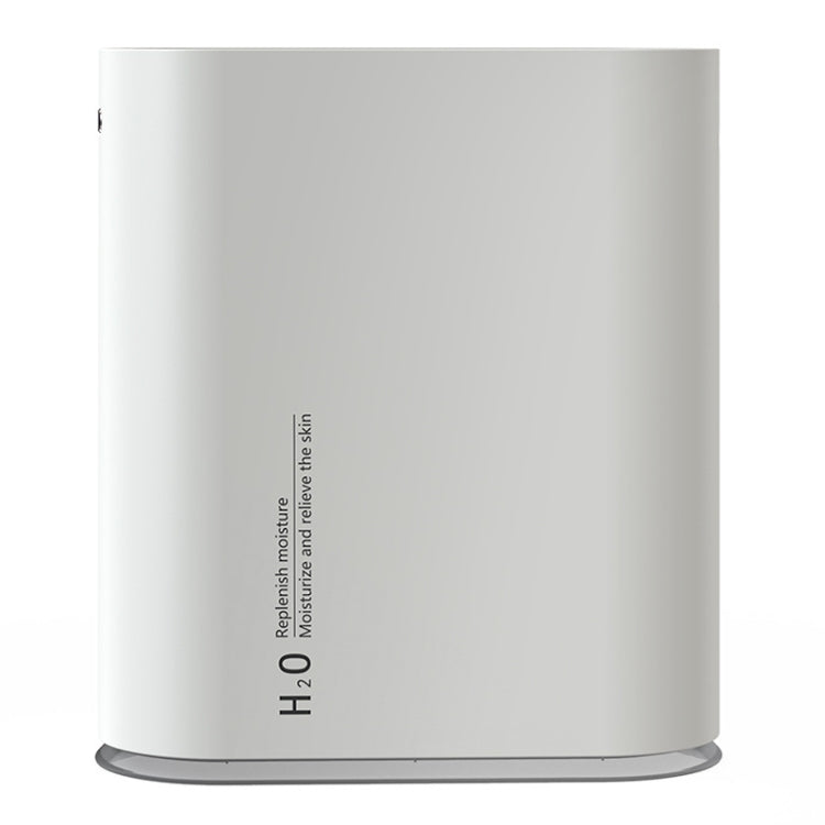 Y10 Runway Dual Jet Humidifier Colorful Marquee Night Light 1L Air Purifier for Home Office(White)