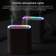 Y10 Runway Dual Jet Humidifier Colorful Marquee Night Light 1L Air Purifier for Home Office(Pink)