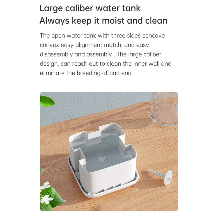 W08 Anti-Gravity Water Drop Humidifier Home Desktop Sprayer (White)