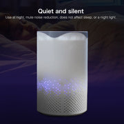 Portable Square UV Sterilization Anion Air Purifier Car Home Air Humidifier (White)