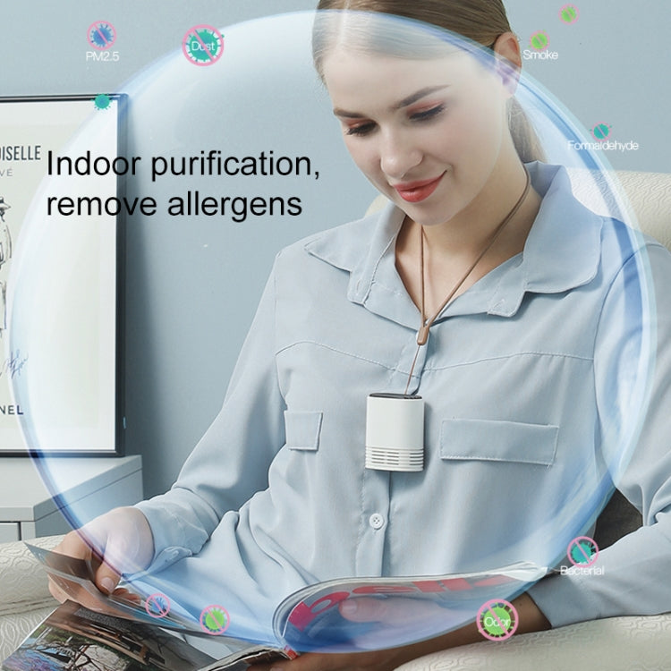 HE-K001 Hanging Neck Negative USB Rechargeable Ion Air Purifier Portable Household Formaldehyde Removal Portable Purifier(Black) - free shipping - PMC TechLife - Order now!