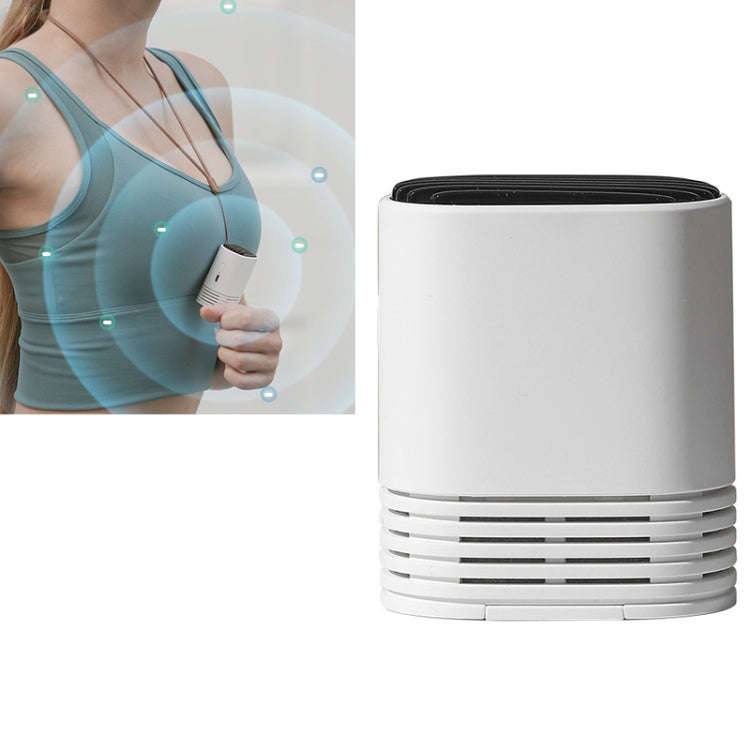 HE-K001 Hanging Neck Negative Ion Air Purifier Portable Household Formaldehyde Removal Portable Purifier(White) - free shipping - PMC TechLife - Order now!