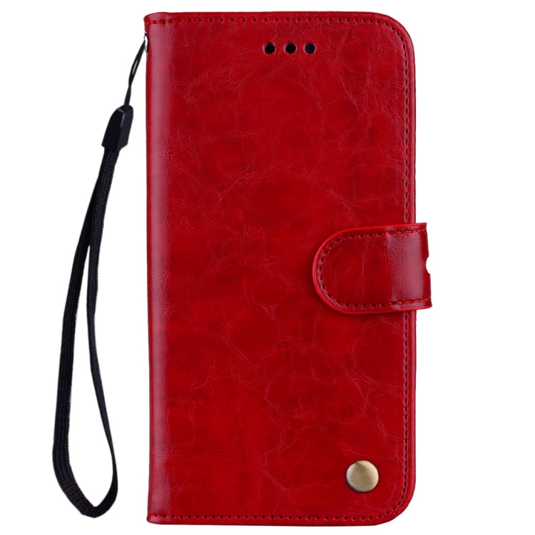 For Huawei P20 Lite Business Style Oil Wax Texture Horizontal Flip Leather Case with Holder & Card Slots & Wallet(Red) - free shipping - PMC TechLife - Order now!
