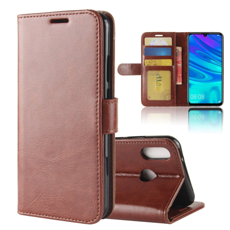 R64 Texture Single Fold Horizontal Flip Leather Case for Huawei P30 Lite, with Holder & Wallet & Card Slots & Photo Frame (Brown) - Huawei Cases by PMC TechLife | Online Shopping South Africa | PMC TechLife | Buy Now Pay Later Mobicred