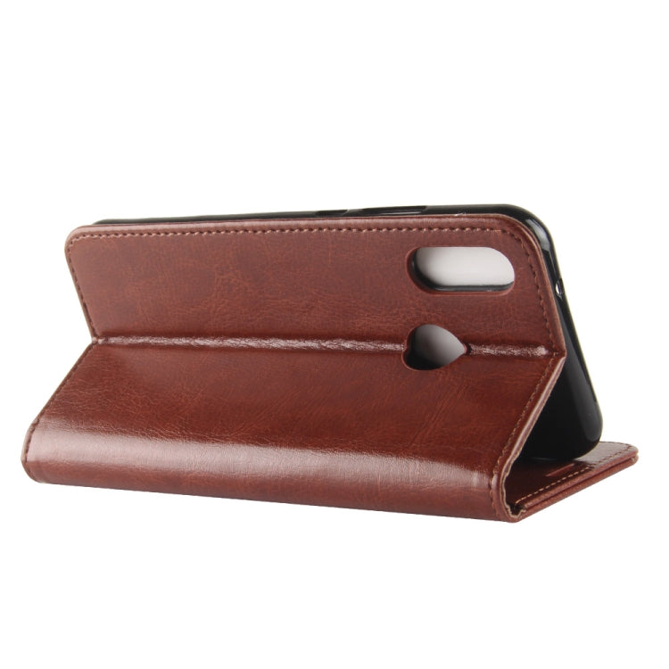 R64 Texture Single Fold Horizontal Flip Leather Case for Huawei P30 Lite, with Holder & Wallet & Card Slots & Photo Frame (Brown)