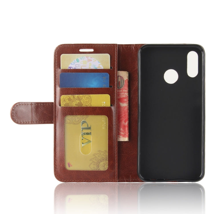 R64 Texture Single Fold Horizontal Flip Leather Case for Huawei P30 Lite, with Holder & Wallet & Card Slots & Photo Frame (Brown) - Huawei Cases by PMC TechLife | Online Shopping South Africa | PMC TechLife | Buy Now Pay Later Mobicred