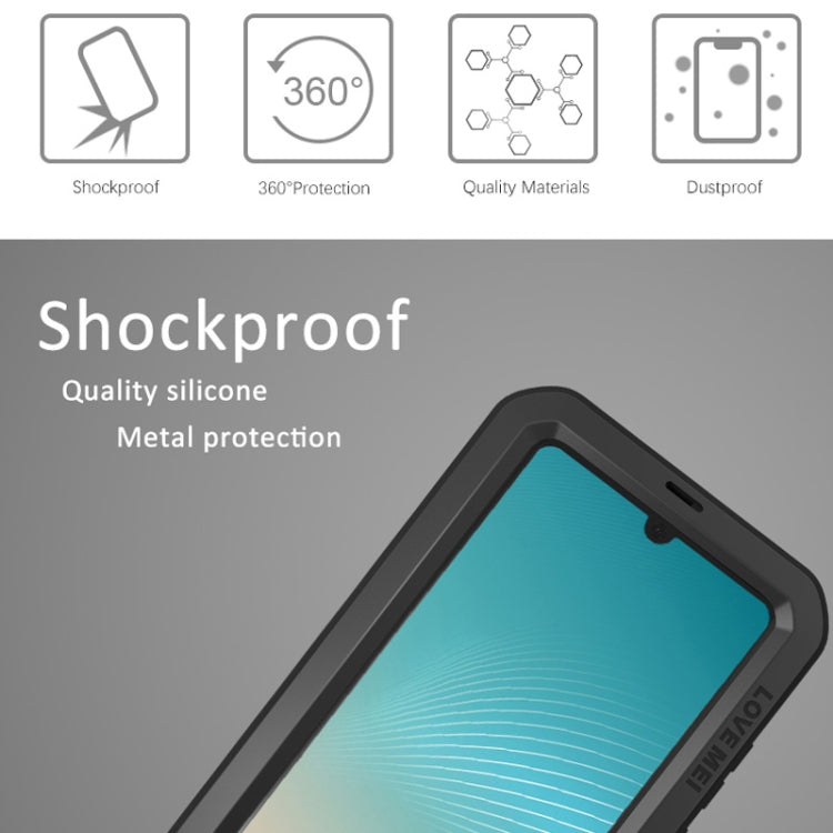 LOVE MEI Powerful Dustproof Shockproof Splashproof Metal + Silicone Combination Case for Huawei P30 Pro (Black) - Huawei Cases by LOVE MEI | Online Shopping South Africa | PMC Jewellery | Buy Now Pay Later Mobicred