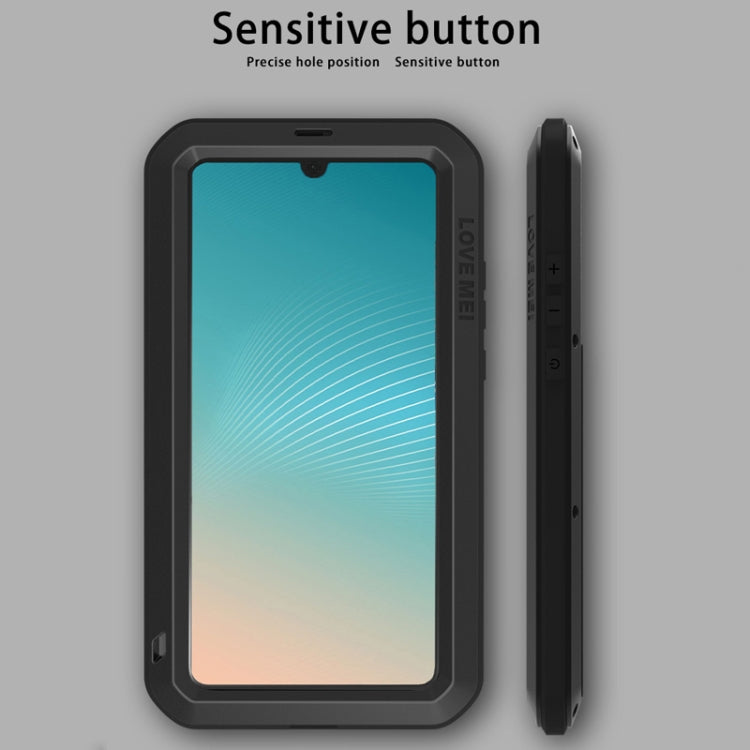 LOVE MEI Powerful Dustproof Shockproof Splashproof Metal + Silicone Combination Case for Huawei P30 Pro (Black) - Huawei Cases by LOVE MEI | Online Shopping South Africa | PMC Jewellery | Buy Now Pay Later Mobicred