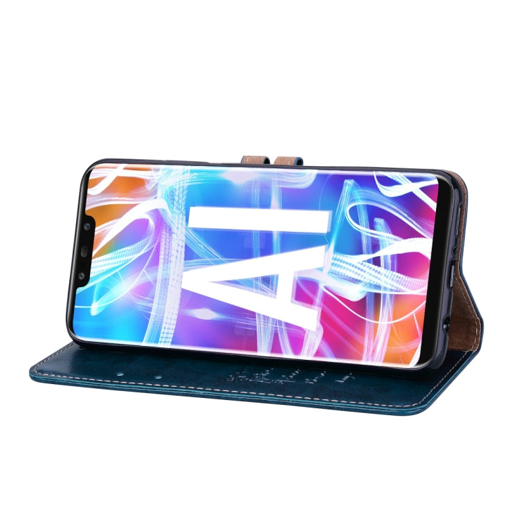 Business Style Oil Wax Texture Horizontal Flip Leather Case for Huawei Mate 20 Lite, with Holder & Card Slots & Wallet (Blue) - Huawei Cases by PMC TechLife | Online Shopping South Africa | PMC TechLife | Buy Now Pay Later Mobicred