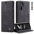 CaseMe-013 Multifunctional Retro Frosted Horizontal Flip Leather Case for Huawei P30 Pro, with Card Slot & Holder & Wallet (Black) - free shipping - PMC TechLife - Order now!