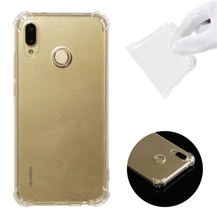 Shockproof TPU Protective Case for Huawei P20 Lite / Nova 3e (Transparent)