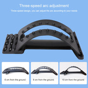 Lumbar Traction Stretching Device Posture Corrector Waist Support Spine Pain Relief Back Massage Stretcher