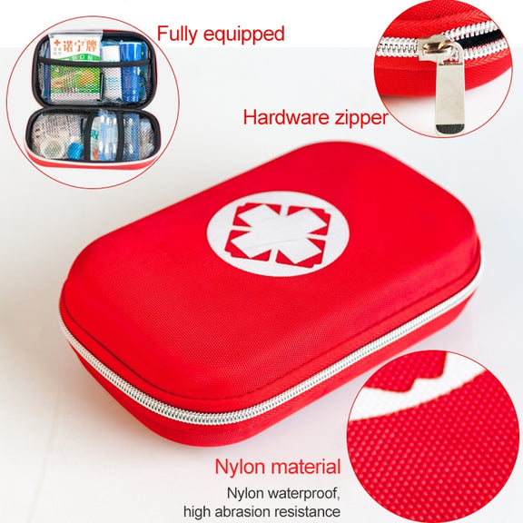 25 In 1 EVA Portable Car Home Outdoor Emergency Supplies Kit Survival Rescue Box(Black)
