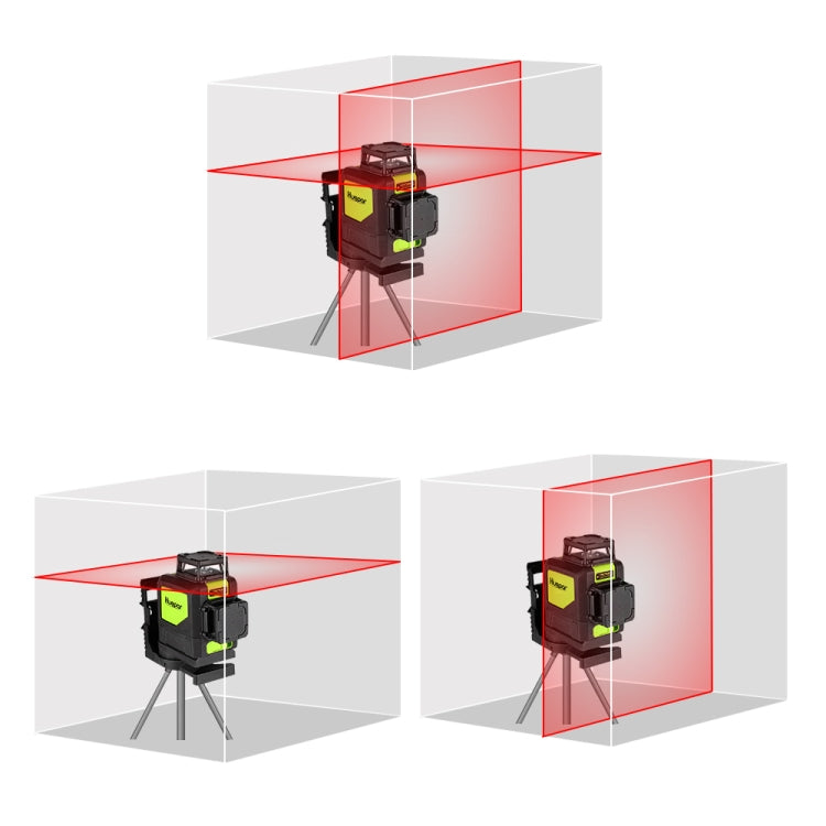 902CR 2��360 Degrees Laser Level Covering Walls and Floors 8 Line Red Beam IP54 Water / Dust proof(Red) - Laser Rangefinder by PMC TechLife | Online Shopping South Africa | PMC TechLife | Buy Now Pay Later Mobicred