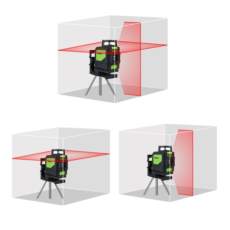 901CR H360 Degrees / V130 Degrees Laser Level Covering Walls and Floors 5 Line Red Beam IP54 Water / Dust proof(Red) - Laser Rangefinder by PMC TechLife | Online Shopping South Africa | PMC TechLife | Buy Now Pay Later Mobicred