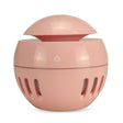 Wood Grain USB Hollowed-out Humidifier Seven Color Aromatherapy Lamp Automatic Alcohol Sprayer with Remote Control(Pink) - free shipping - PMC TechLife - Order now!