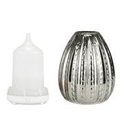 100ml Creative Vase Shape Aromatherapy Machine 3D Glass Humidifier Automatic Alcohol Sprayer with Colorful LED Lamp