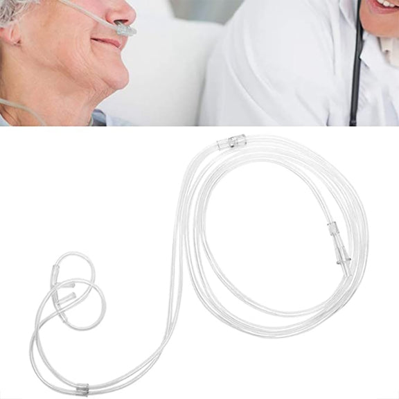 5 PCS Household Disposable Double-hole Nasal Oxygen Tube Pipe Oxygen Supply Tubing, Length: 6m