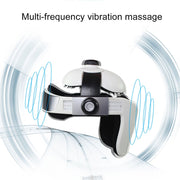 Electronic Air Pressure Head Massager, Relaxed Music Helmet Massager, US Plug