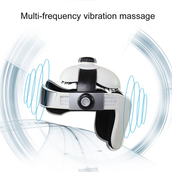 Electronic Air Pressure Head Massager, Relaxed Music Helmet Massager, US Plug