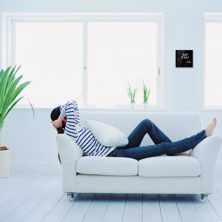 BHT-3001 16A Load Electronic Heating Type LCD Digital Heating Room Thermostat with Sensor, Display Clock / Temperature  / Time / Week / Heat etc.(Black) - free shipping - PMC TechLife - Order now!