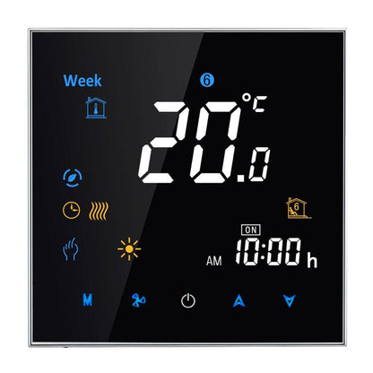 BHT-3001 16A Load Electronic Heating Type LCD Digital Heating Room Thermostat with Sensor, Display Clock / Temperature  / Time / Week / Heat etc.(Black) - free shipping - PMC Jewellery - Order now!