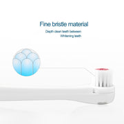 2W Creative Household Water-resistant Rotary Electric Toothbrush Set with 4 Replacement Brush Heads & Base, 8500 Revolutions Per Minute(Red)