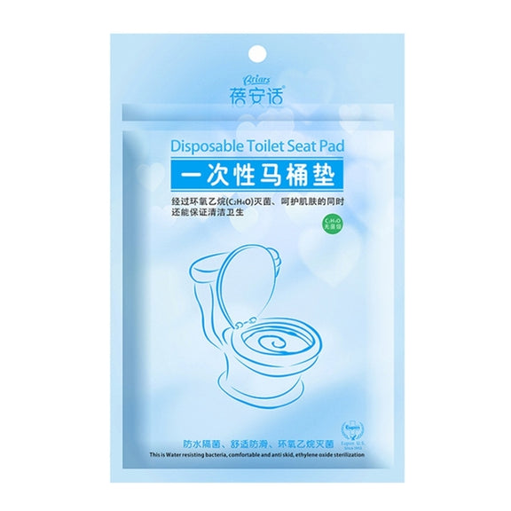 10 PCS Water-resistant Anti-bacterium Travel Disposable Toilet Seat Cover Mat Toilet Paper Pad