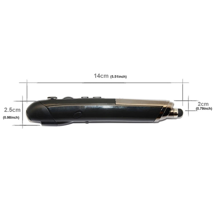 PR-08 2.4G Innovative Pen-style Handheld Wireless Smart Mouse, Effective Distance: 10m(Black) - Wireless Mice by PMC Jewellery | Online Shopping South Africa | PMC Jewellery | Buy Now Pay Later Mobicred