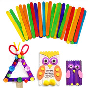 100 PCS 15cm Wooden Spatulas Wipe Wax Tools Ice-cream Bar Sticks