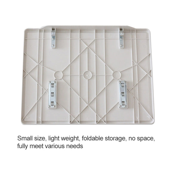 Plastic Pad Steel Tube Bracket Liftable Foldable Portable Multi-purpose Laptop Table, Adjustable Height: 52-72cm, Adjustable Angle: 30 Degrees / 60 Degrees / 90 Degrees(White)