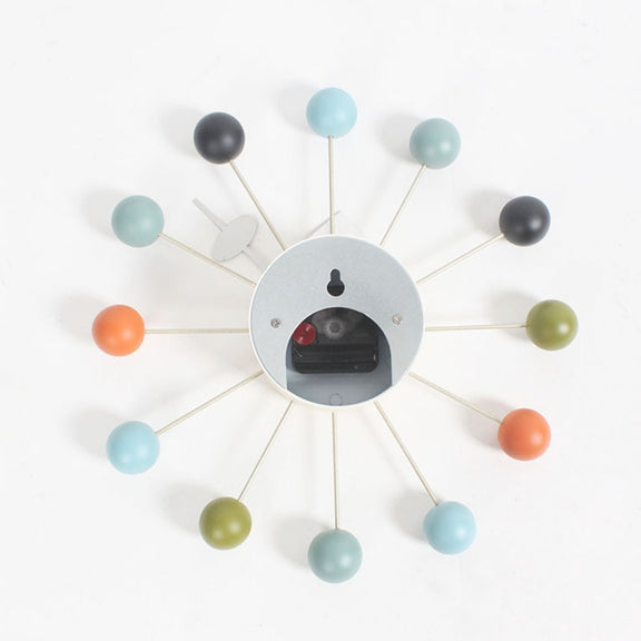 Stylish Background Minimalis Circular Balls Candy Wall Clock Creative Decoration Clock Ferris Wheel Clock