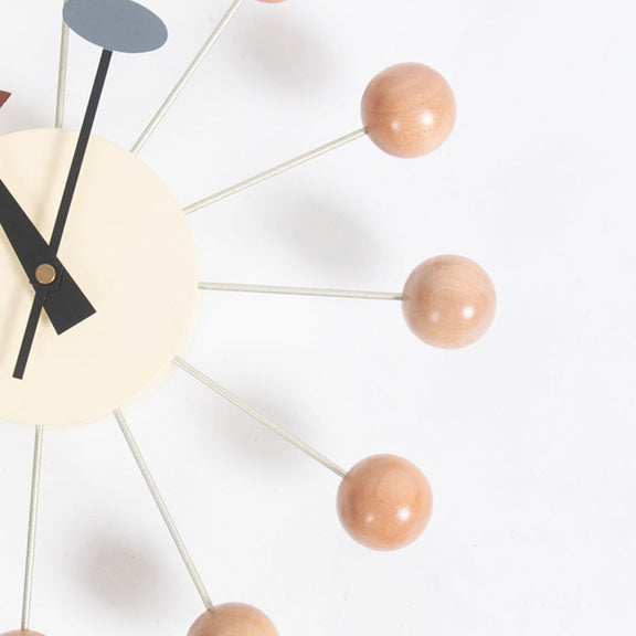 Stylish Background Minimalis Circular Balls Candy Wall Clock Creative Decoration Clock Ferris Wheel Clock, Diameter 32cm