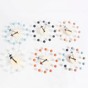 Stylish Background Minimalis Circular Balls Candy Wall Clock Creative Decoration Clock Ferris Wheel Clock, Diameter 32cm