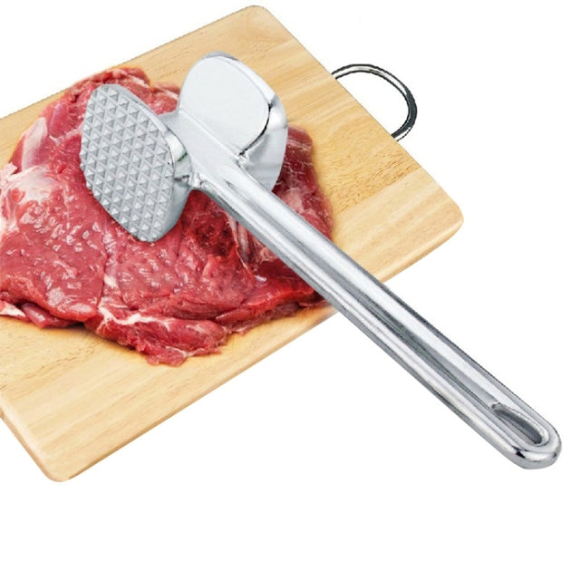 2 PCS Aluminum Alloy Loose Tenderizers Meat Hammer Steak Pork Kitchen Tools, Middle Size: 5.0 x 22.5cm