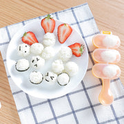 Cute Style Food-grade Sushi Rice Ball Shaker Mold with Spoon for Kids, Random Color Delivery