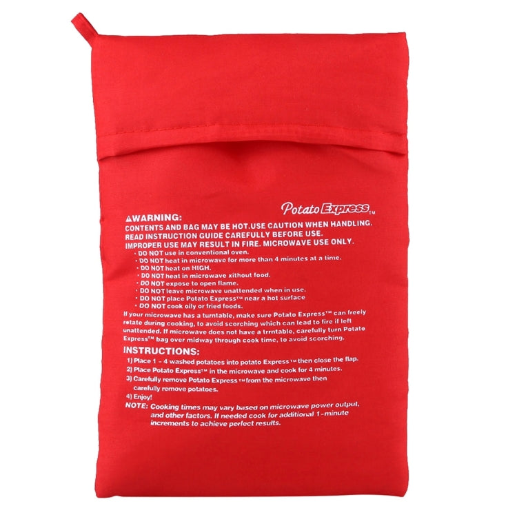 Washable Reusable Microwave Potato Cooker Bag (Cooks Up to 4 Potatoes At The Same Time), Size: 26.7*17.6cm(Red) - free shipping - PMC Jewellery - Order now!
