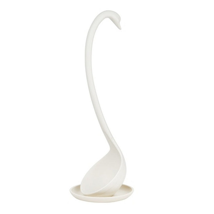 Stand Up Ladle Spoon with Tray for Home or Commercial Kitchen, Spoon Size: 28.5*8.2cm(White) - Gadgets by PMC TechLife | Online Shopping South Africa | PMC TechLife | Buy Now Pay Later Mobicred