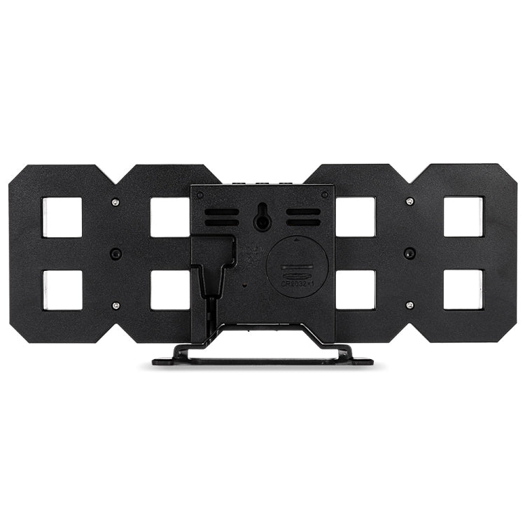 Multi-Function Large 3D LED Digital Wall Alarm Clock with Snooze Function, 12/24 Hours Display for Home, Kitchen, Office, DC 5V, CE Certificated(Green) - Wall Clock by PMc TechLife | Online Shopping South Africa | PMc TechLife | Buy Now Pay Later Mobicred