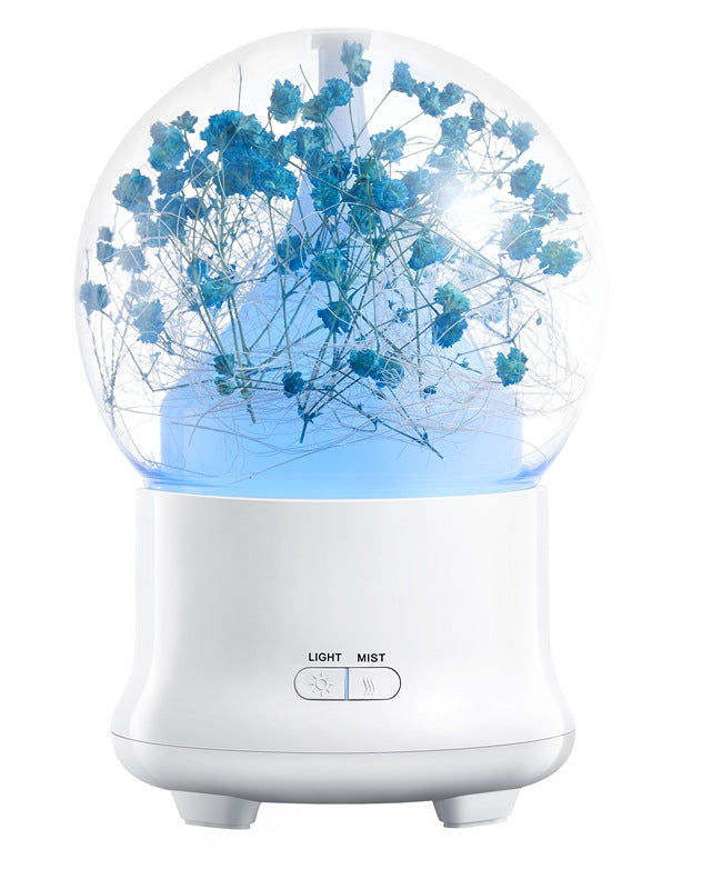 ML-824 100ML Gypsophila Flowers Aromatherapy Diffuser Air Humidifier with Colorful LED Light for Office / Home(Blue) - Air Purifiers & Accessories by PMC TechLife | Online Shopping South Africa | PMC TechLife | Buy Now Pay Later Mobicred