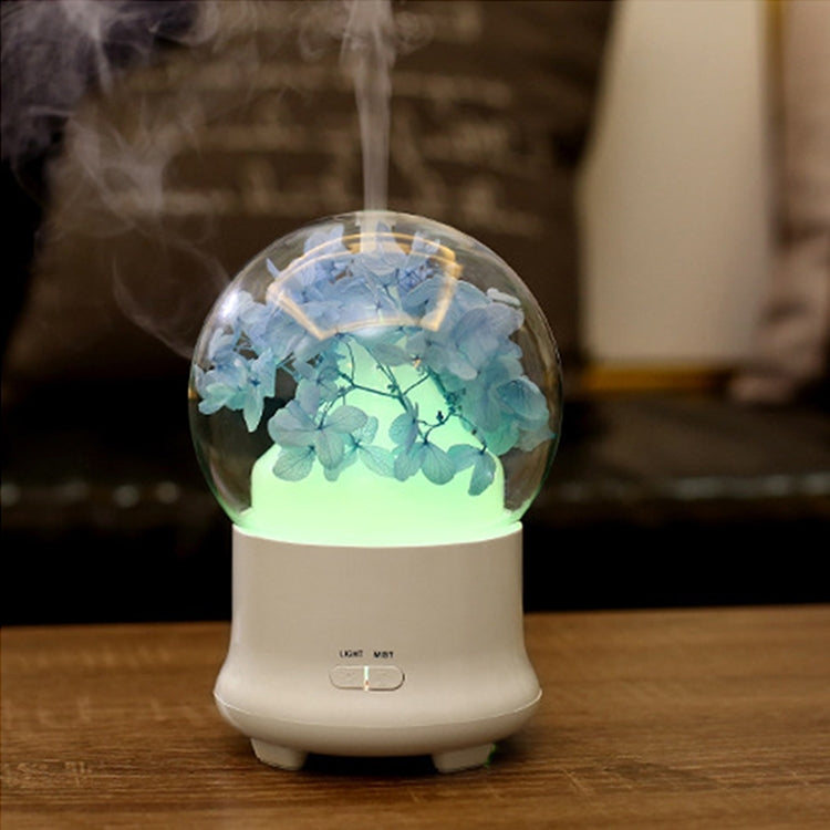 ML-824 100ML Gypsophila Flowers Aromatherapy Diffuser Air Humidifier with Colorful LED Light for Office / Home(Blue) - free shipping - PMC TechLife - Order now!