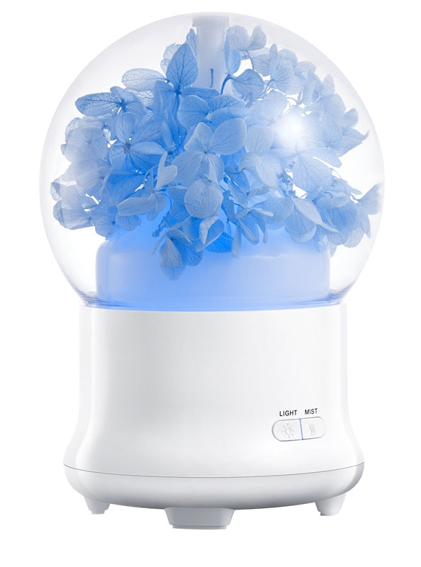 ML-824 100ML Gypsophila Flowers Aromatherapy Diffuser Air Humidifier with Colorful LED Light for Office / Home(Blue) - free shipping - PMC TechLife - Order now!