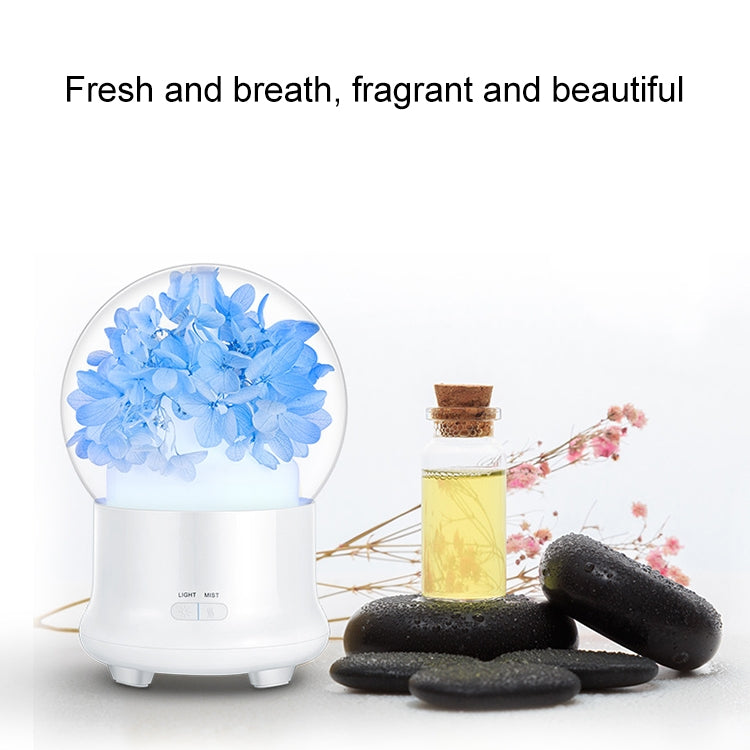 ML-824 100ML Gypsophila Flowers Aromatherapy Diffuser Air Humidifier with Colorful LED Light for Office / Home(Green) - Air Purifiers & Accessories by PMC TechLife | Online Shopping South Africa | PMC TechLife | Buy Now Pay Later Mobicred