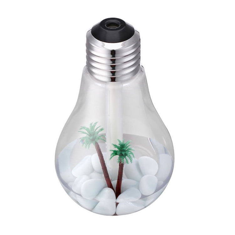 400ML Colorful Light Portable Bulb Shape Aromatherapy Air Purifier Humidifier for Home / Office / Car(Silver) - Air Purifiers & Accessories by PMC TechLife | Online Shopping South Africa | PMC TechLife | Buy Now Pay Later Mobicred