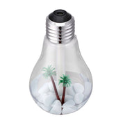 400ML Colorful Light Portable Bulb Shape Aromatherapy Air Purifier Humidifier for Home / Office / Car(Silver)