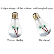 400ML Colorful Light Portable Bulb Shape Aromatherapy Air Purifier Humidifier for Home / Office / Car(Silver)