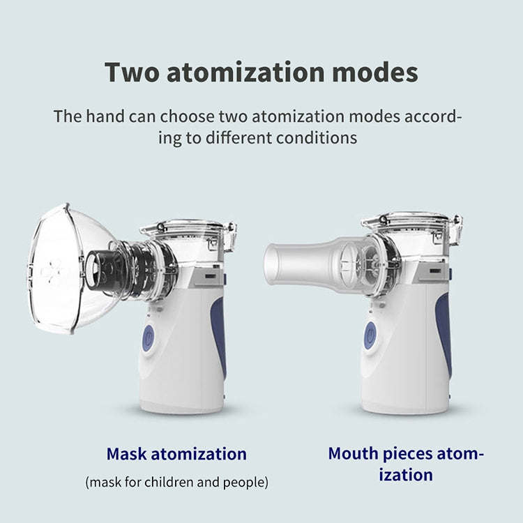 Portable Ultrasonic Nebulizer Mini Handheld Inhaler Respirator Health Care Home Machine Atomizer for Children - Ultrasonic Atomizer by PMC TechLife | Online Shopping South Africa | PMC TechLife