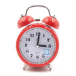 Fashion Mute Metal Alarm Clock with Night Light, Size: 12*8.5cm(Red) - Alarm Clocks by PMc TechLife | Online Shopping South Africa | PMc TechLife | Buy Now Pay Later Mobicred